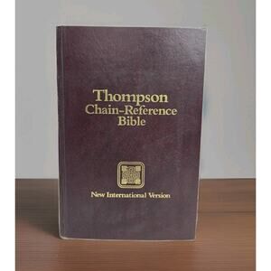 Thompson Chain Reference Bible NIV Red Letter Burgundy Hardcover 1983 First Ed.
